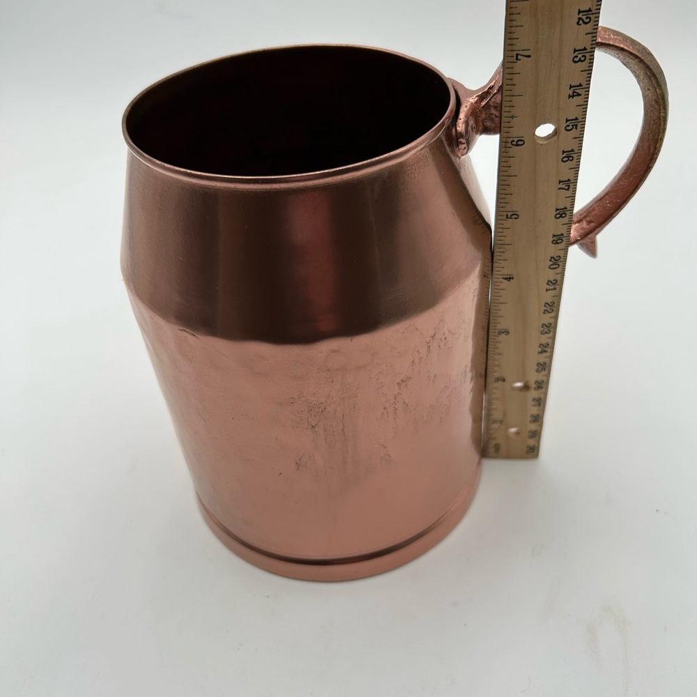 Copper Pitcher with Handle - Picture 6 of 9